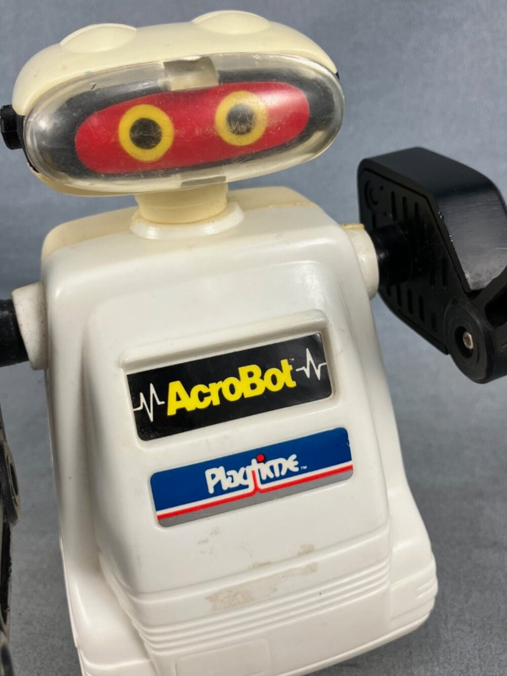 1986 Playtime AcroBot Robot Battery Operated Toy 5.5" (not fully working)